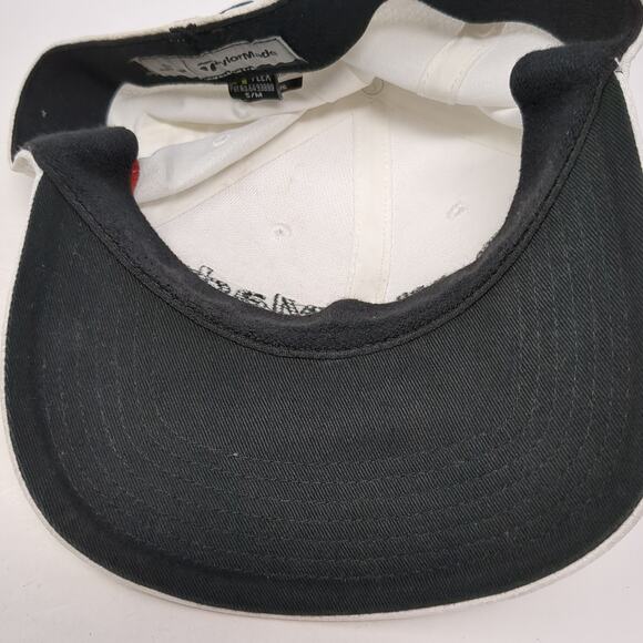 TaylorMade R15 Fitted Hat White Medium Aero Burner Embroidered Outdoor - Picture 7 of 10
